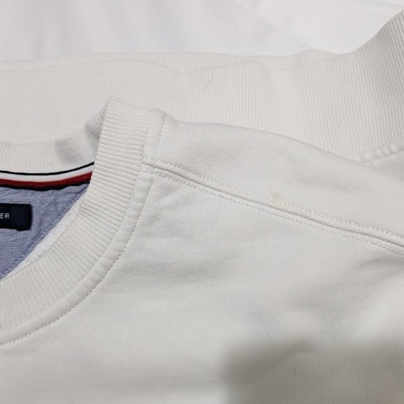 Tommy Hilfiger Crew Neck Sweatshirt Men's 2XLT White - Picture 6 of 6